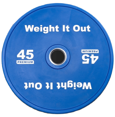 (PREORDER) 45 Pound Bumper Weight Plate Pair. (Thinnest Bumper Plate Ever!)