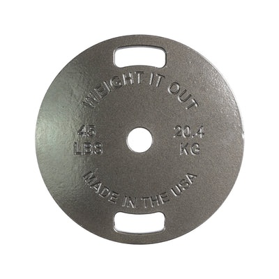 45 LBs Machined Cast Iron Weight Plate Pair