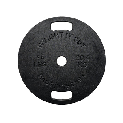 45 LBs Machined Cast Iron Weight Plate Pair