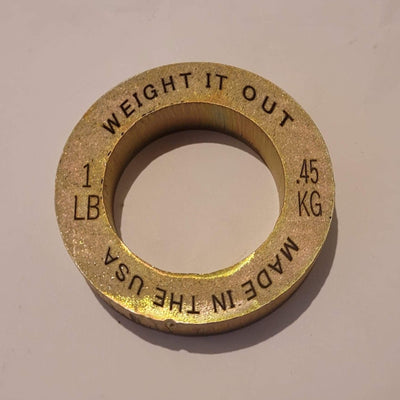 1 Pound Weight Plate Pair "NUTS"