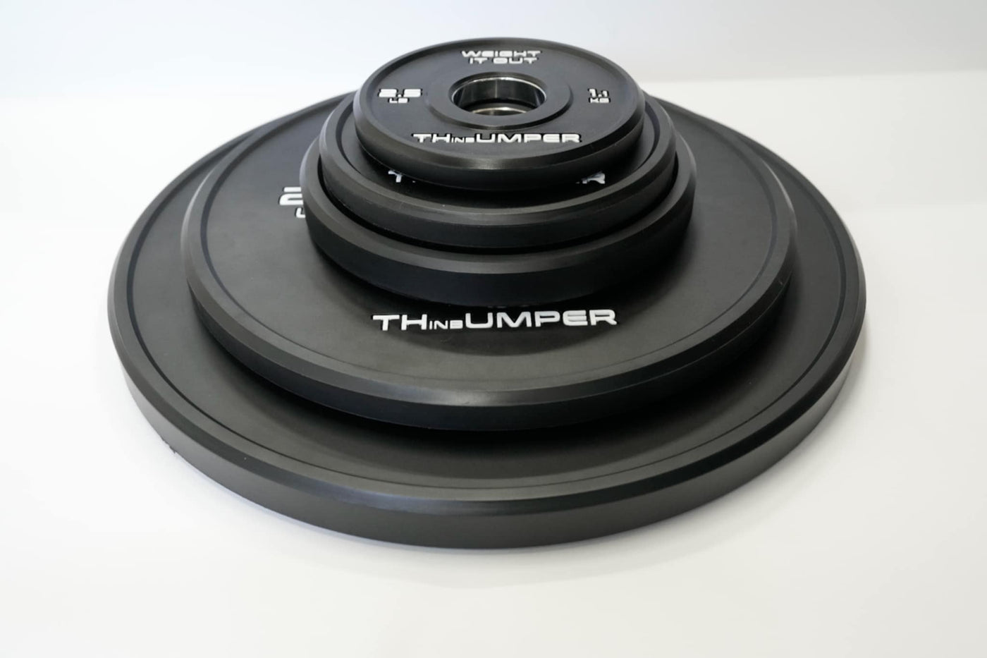 'Thumper' Thin Bumper Weight Plate Sets. (Thinnest Bumper Plates Ever!) Preorder