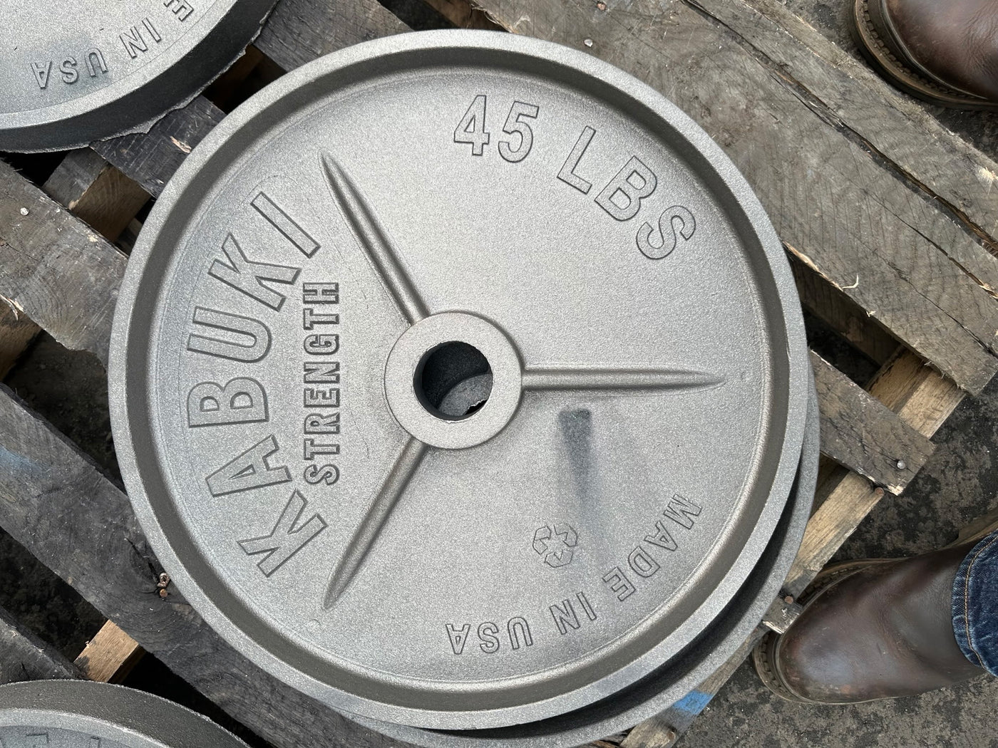 Kabuki Cast Iron Machined Olympic Weight Plate Pairs Preorder