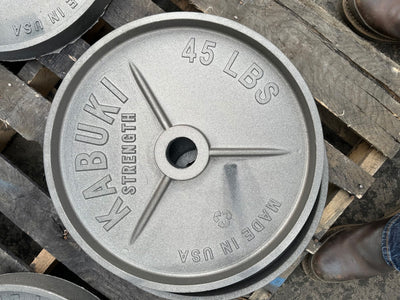 Kabuki Cast Iron Machined Olympic Weight Plate Pairs Preorder