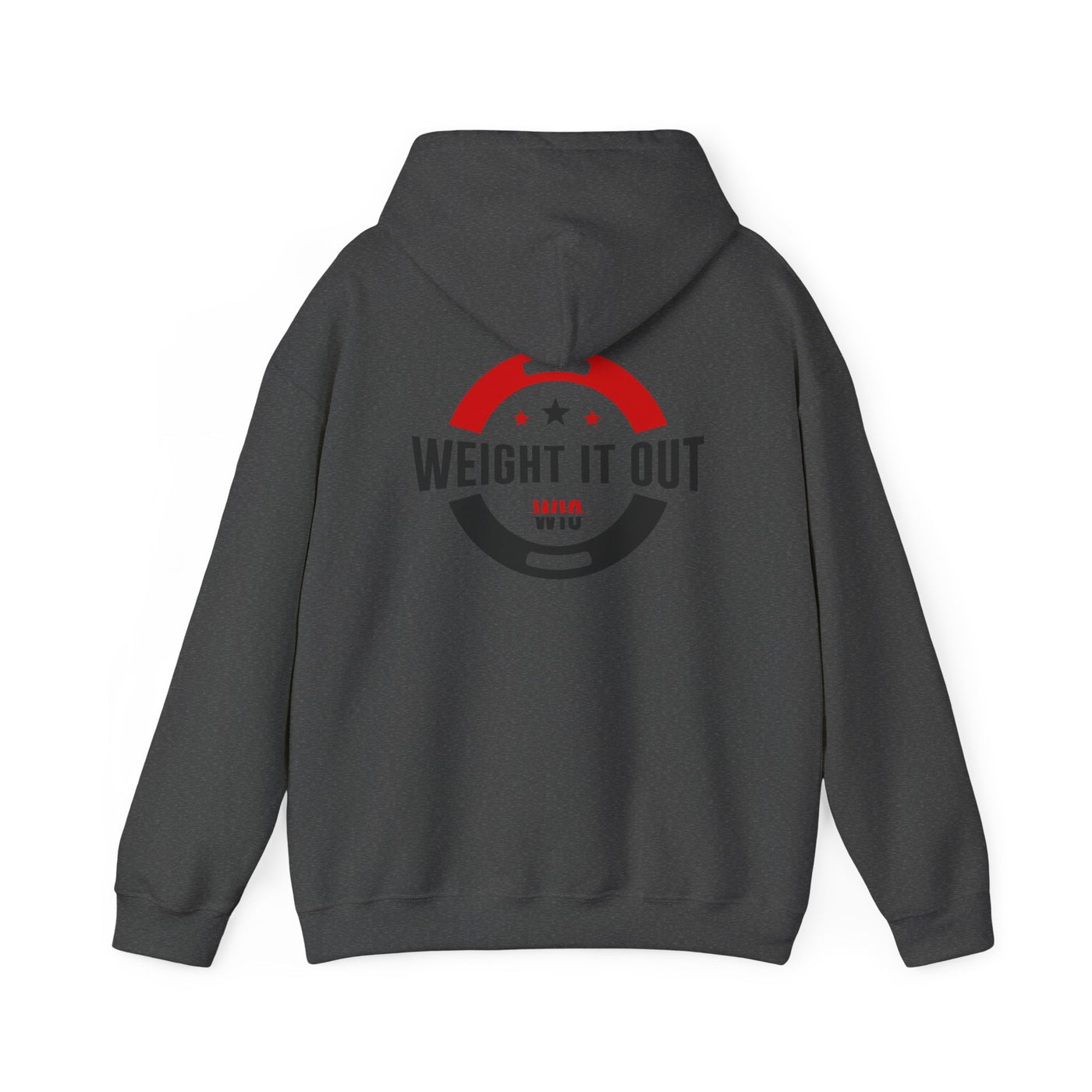 Weight It Out Hoodie - Fitness Logo Pullover Sweatshirt (WIO)