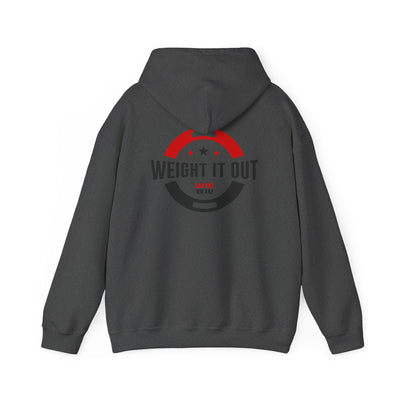Weight It Out Hoodie - Fitness Logo Pullover Sweatshirt (WIO)