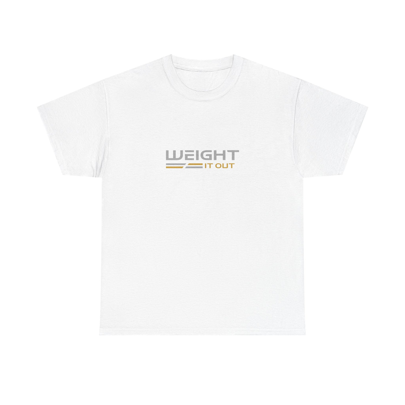 Weight It Out Silver and Gold Logo Short Sleeve T-Shirt