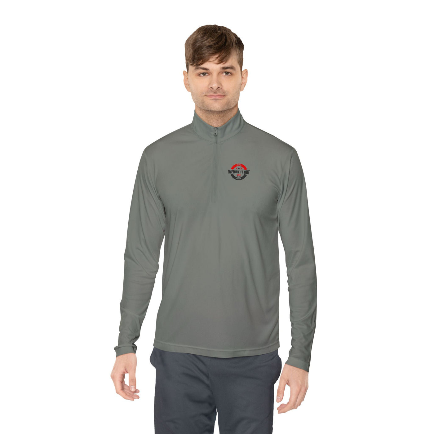 Weight It Out Quarter-Zip Pullover with Logo – Stylish & Versatile Apparel for All Seasons