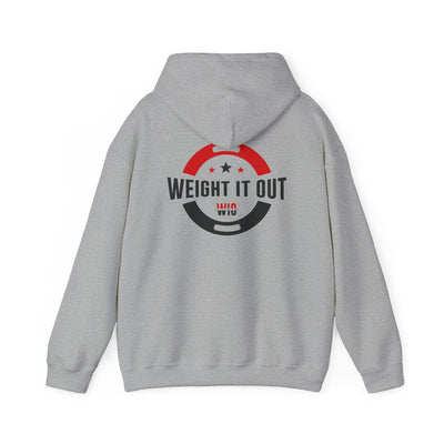 Weight It Out Hoodie - Fitness Logo Pullover Sweatshirt (WIO)