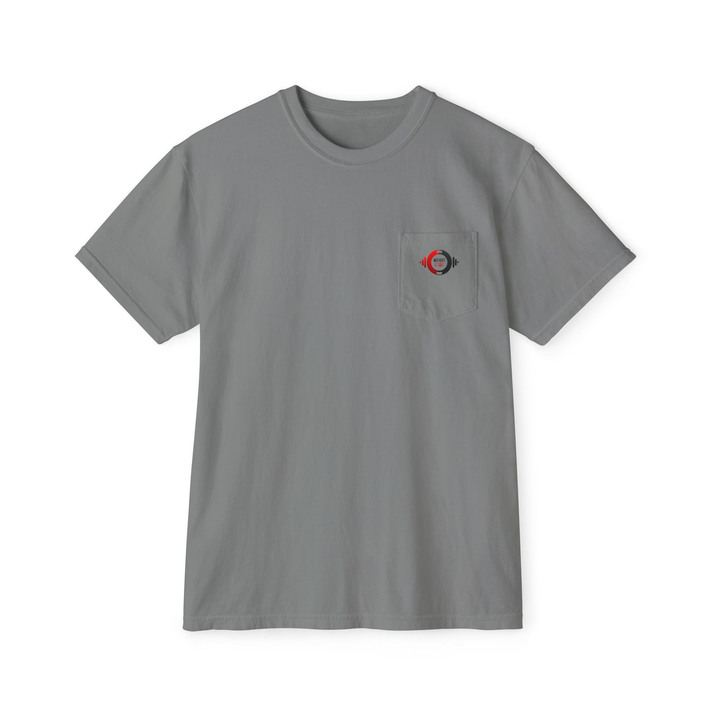 Weight It Out Pocket T-Shirt — Logo Tee