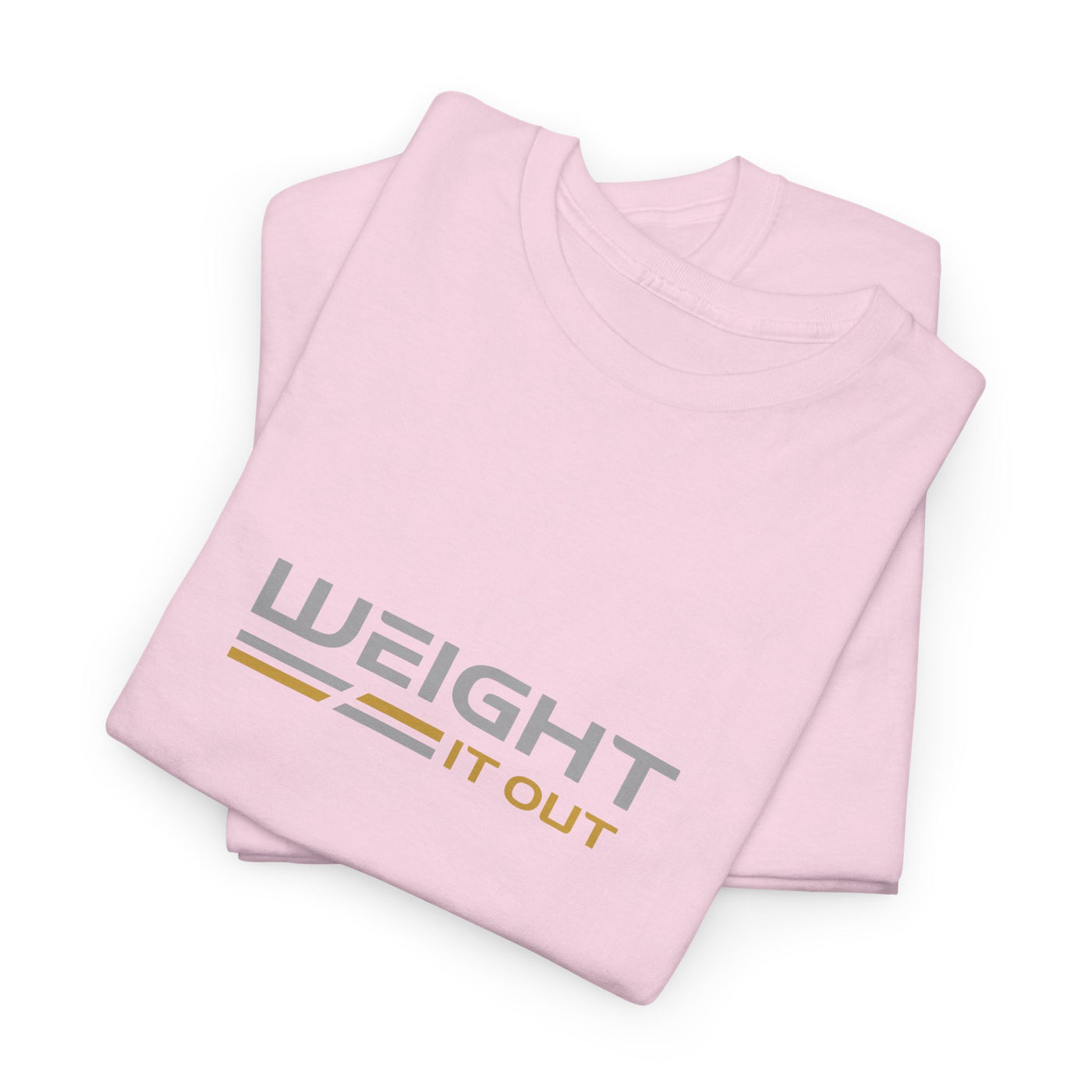 Weight It Out Silver and Gold Logo Short Sleeve T-Shirt