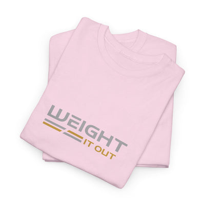 Weight It Out Silver and Gold Logo Short Sleeve T-Shirt