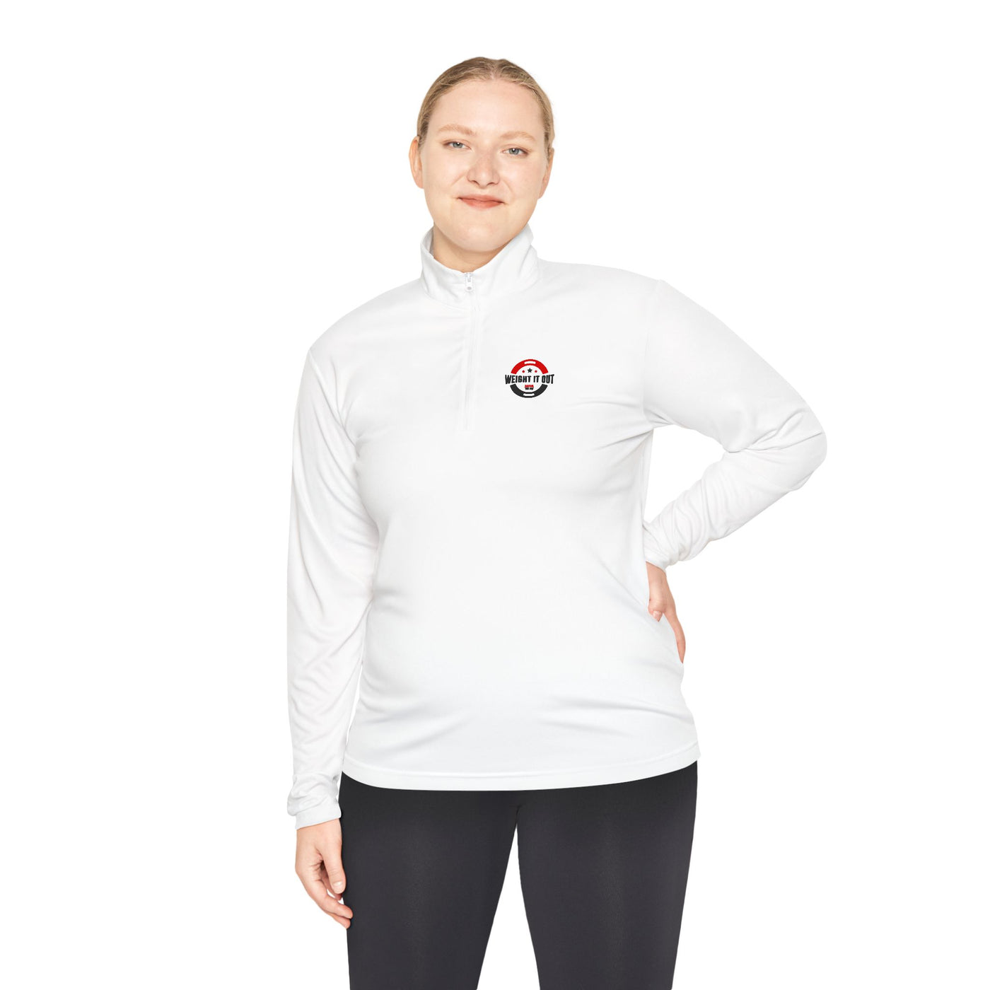 Weight It Out Quarter-Zip Pullover with Logo – Stylish & Versatile Apparel for All Seasons