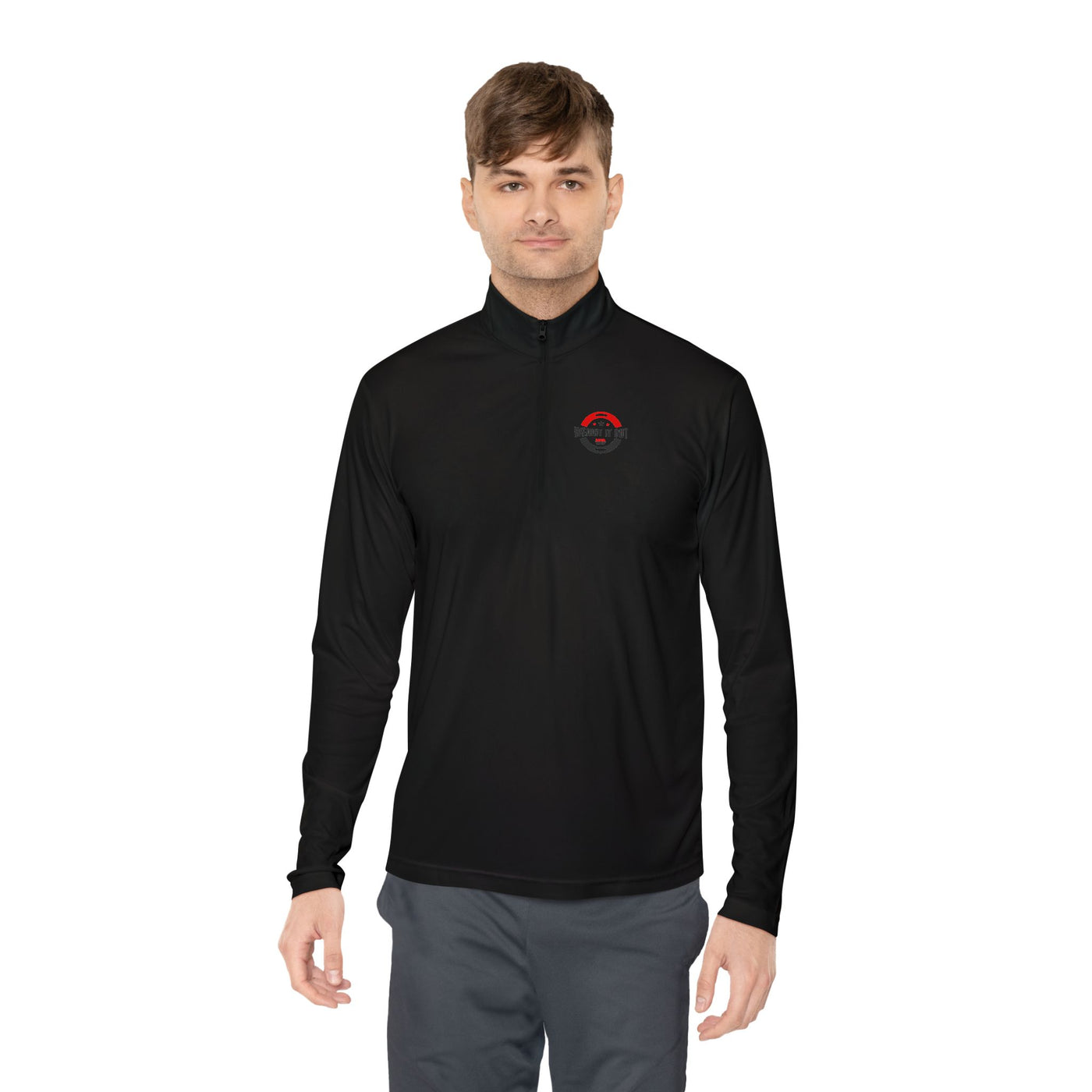 Weight It Out Quarter-Zip Pullover with Logo – Stylish & Versatile Apparel for All Seasons