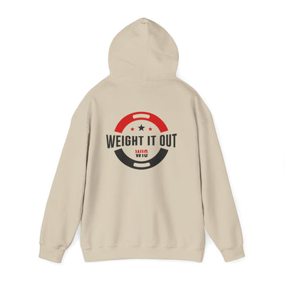 Weight It Out Hoodie - Fitness Logo Pullover Sweatshirt (WIO)