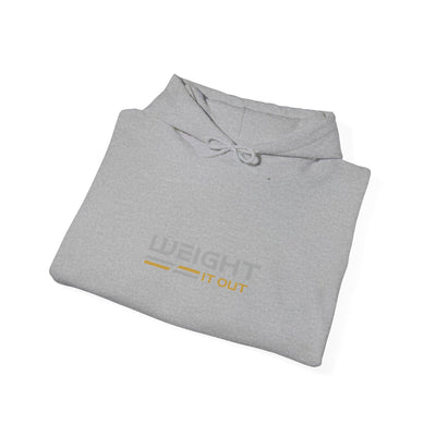 Weight It Out Hoodie — Gold and Silver Premium Sweatshirt