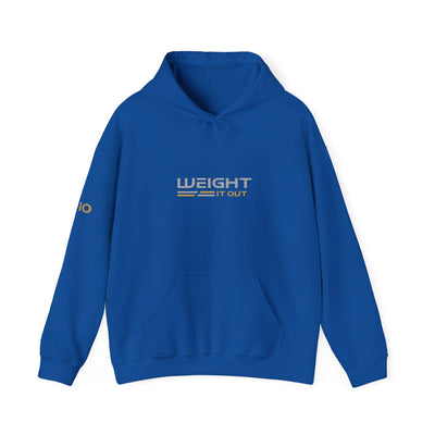 Weight It Out Hoodie — Gold and Silver Premium Sweatshirt