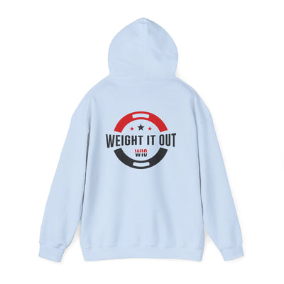 Weight It Out Hoodie - Fitness Logo Pullover Sweatshirt (WIO)