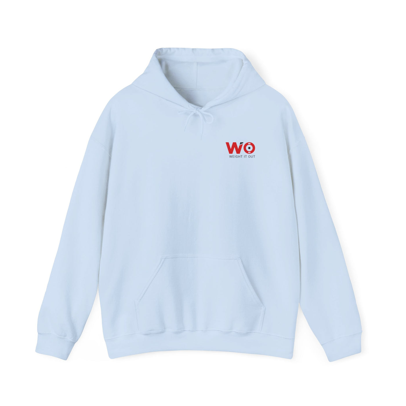 Weight It Out Hoodie - Fitness Logo Pullover Sweatshirt (WIO)