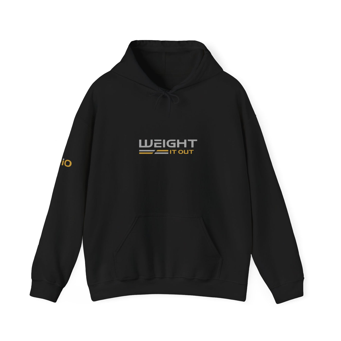 Weight It Out Hoodie — Gold and Silver Premium Sweatshirt