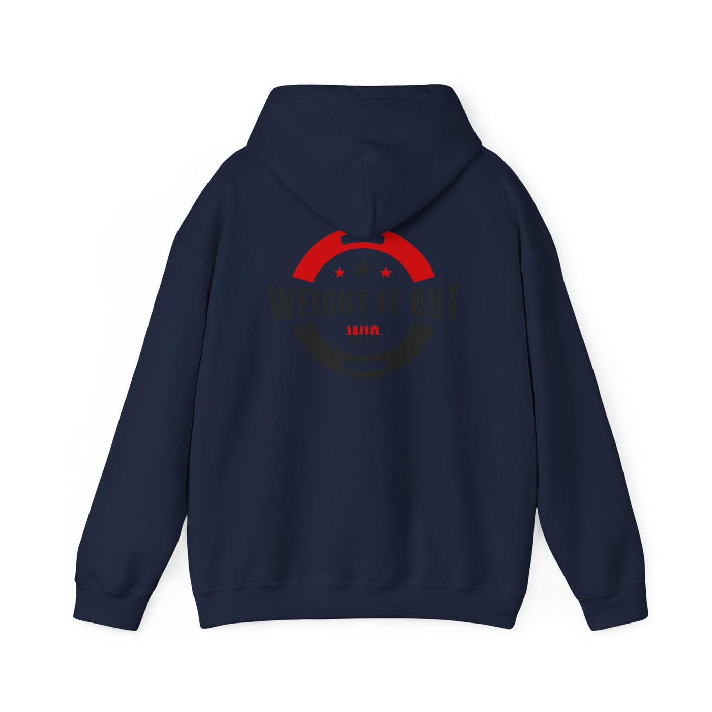 Weight It Out Hoodie - Fitness Logo Pullover Sweatshirt (WIO)