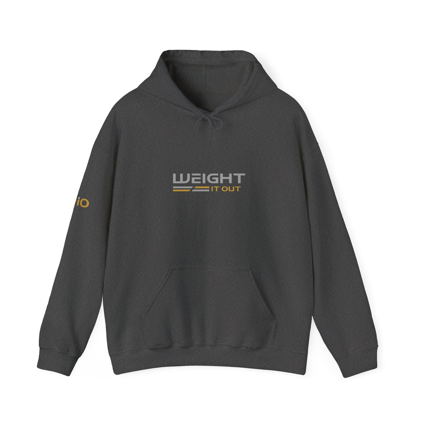 Weight It Out Hoodie — Gold and Silver Premium Sweatshirt