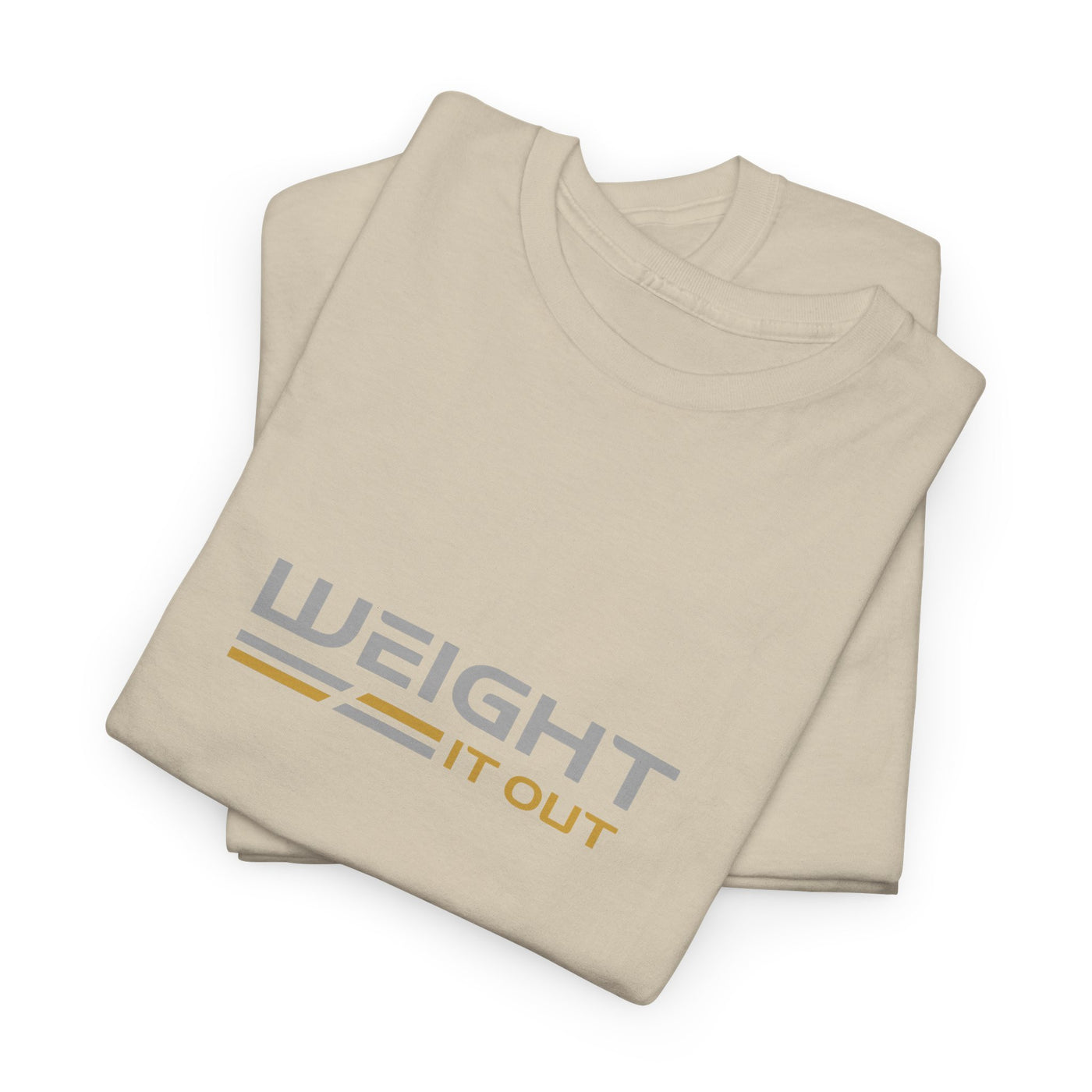 Weight It Out Silver and Gold Logo Short Sleeve T-Shirt