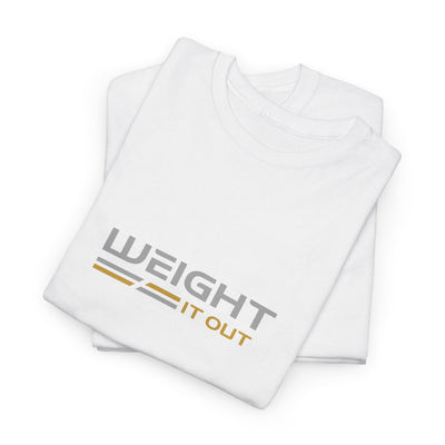Weight It Out Silver and Gold Logo Short Sleeve T-Shirt