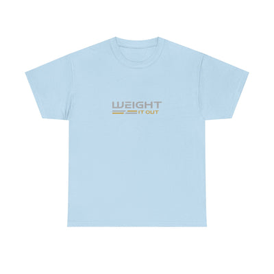 Weight It Out Silver and Gold Logo Short Sleeve T-Shirt