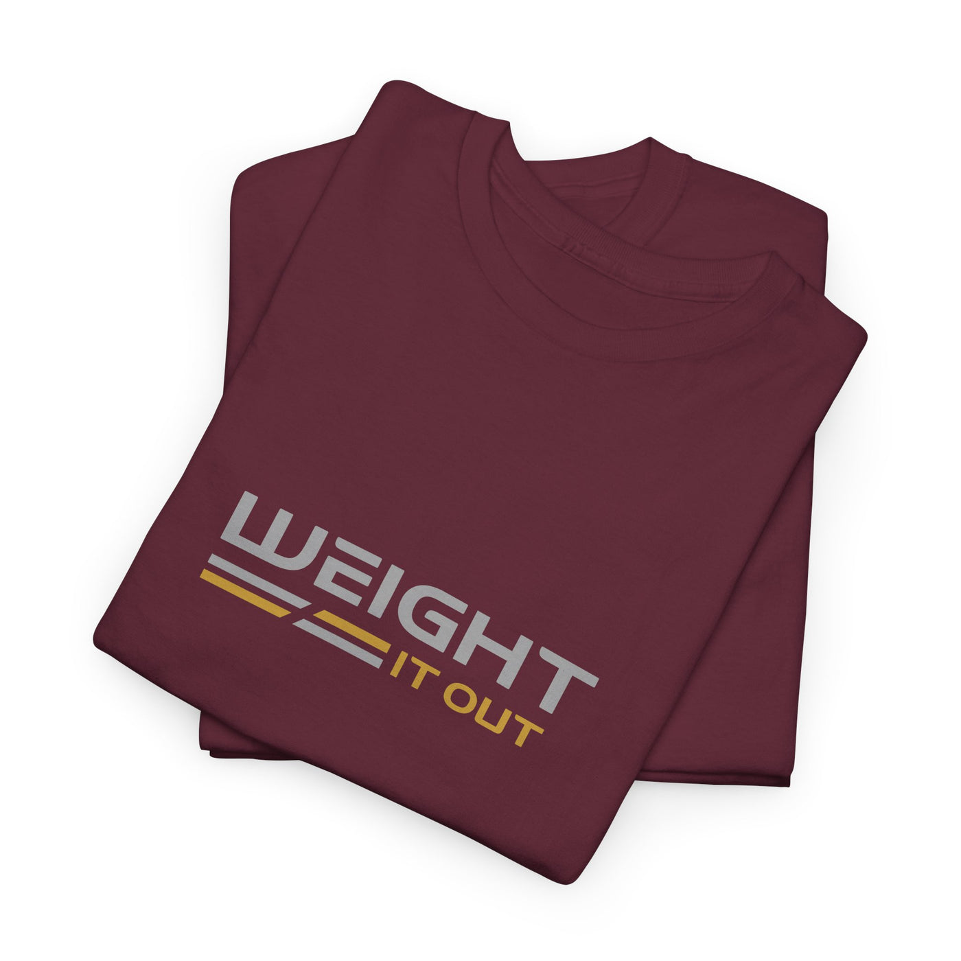 Weight It Out Silver and Gold Logo Short Sleeve T-Shirt
