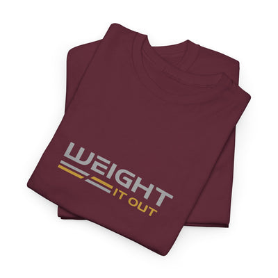 Weight It Out Silver and Gold Logo Short Sleeve T-Shirt