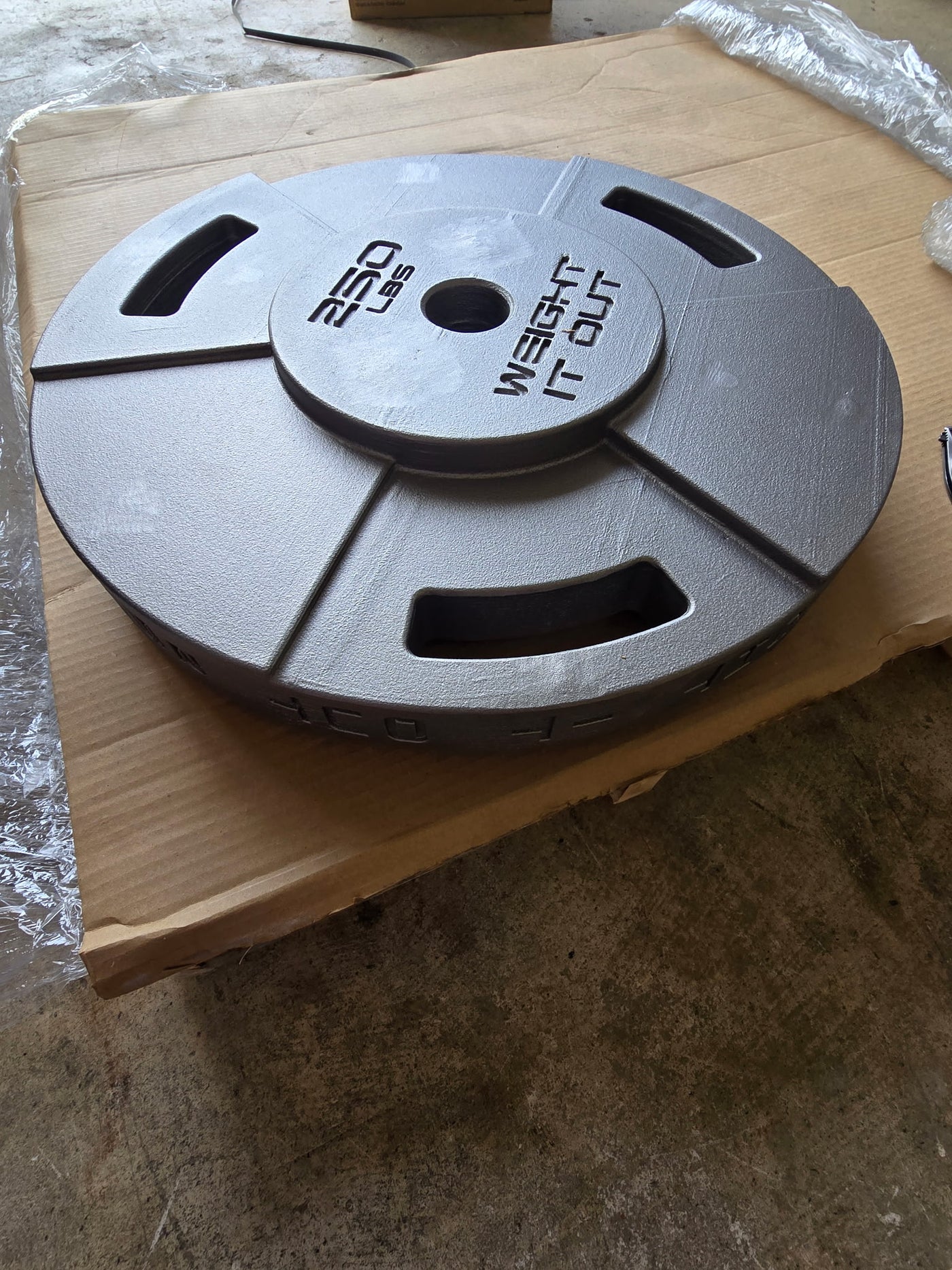 250 Pound Cast Iron Machined Olympic Weight Plate Pair Preorder USA Made