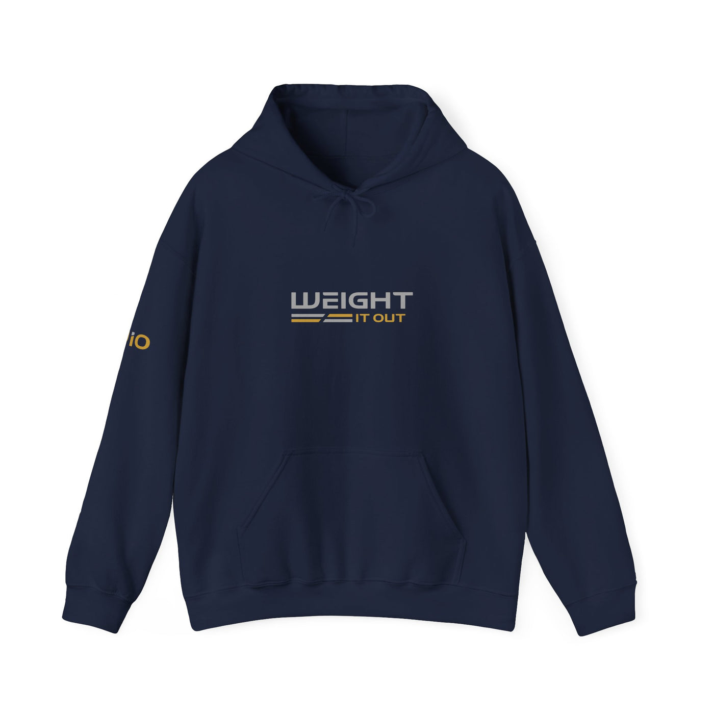 Weight It Out Hoodie — Gold and Silver Premium Sweatshirt