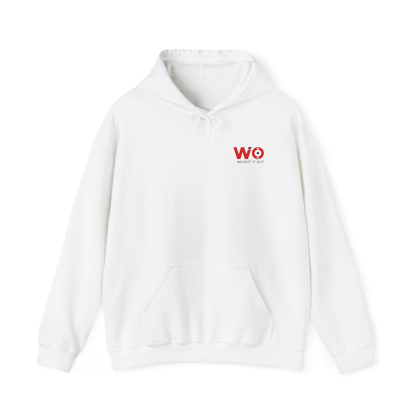 Weight It Out Hoodie - Fitness Logo Pullover Sweatshirt (WIO)