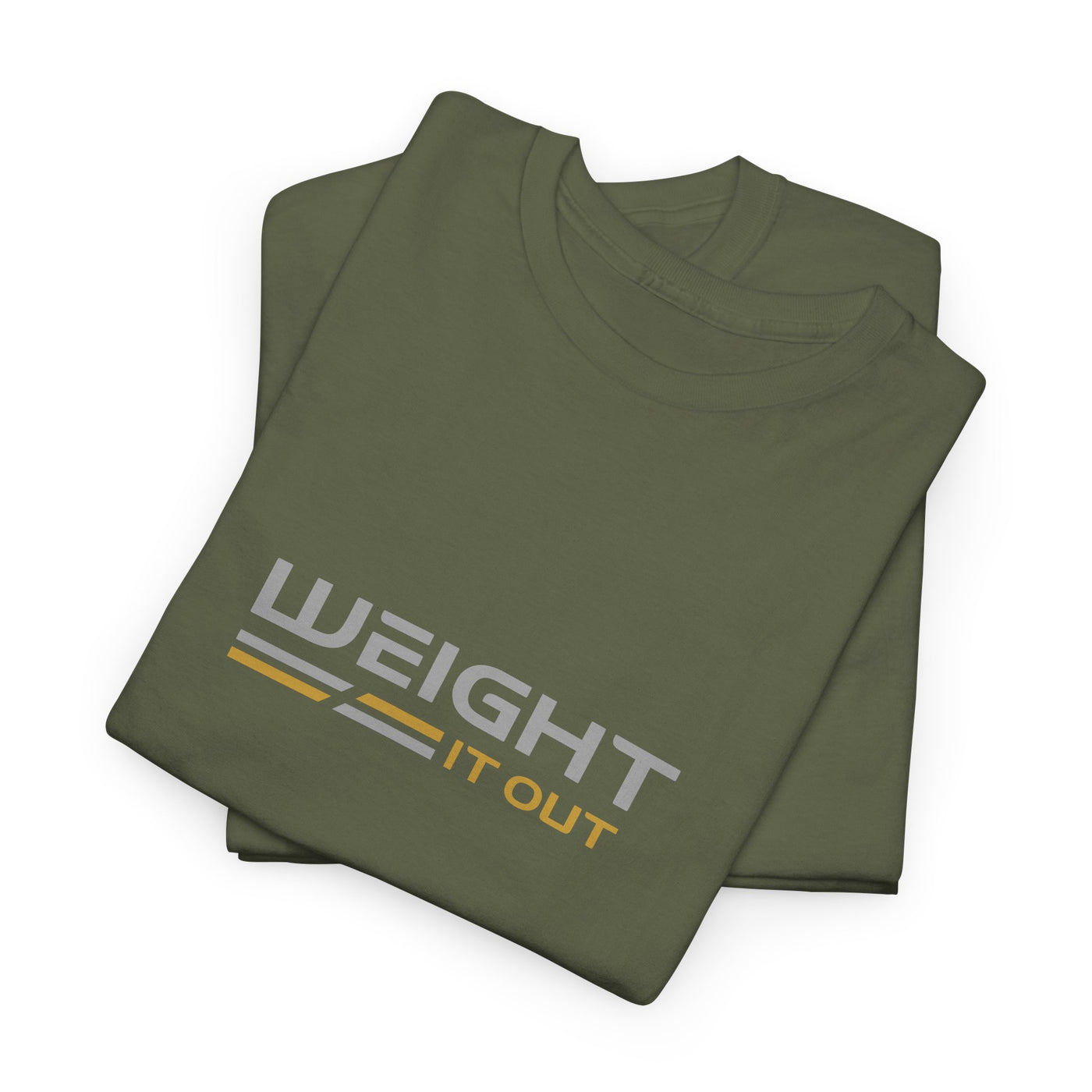 Weight It Out Silver and Gold Logo Short Sleeve T-Shirt