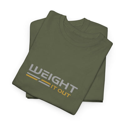 Weight It Out Silver and Gold Logo Short Sleeve T-Shirt