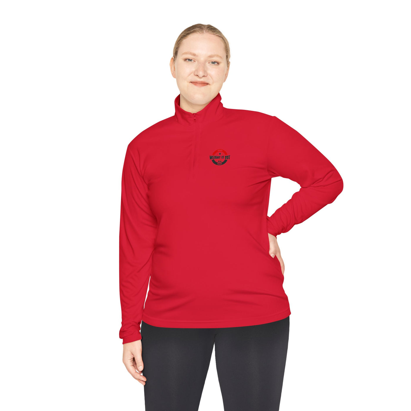 Weight It Out Quarter-Zip Pullover with Logo – Stylish & Versatile Apparel for All Seasons