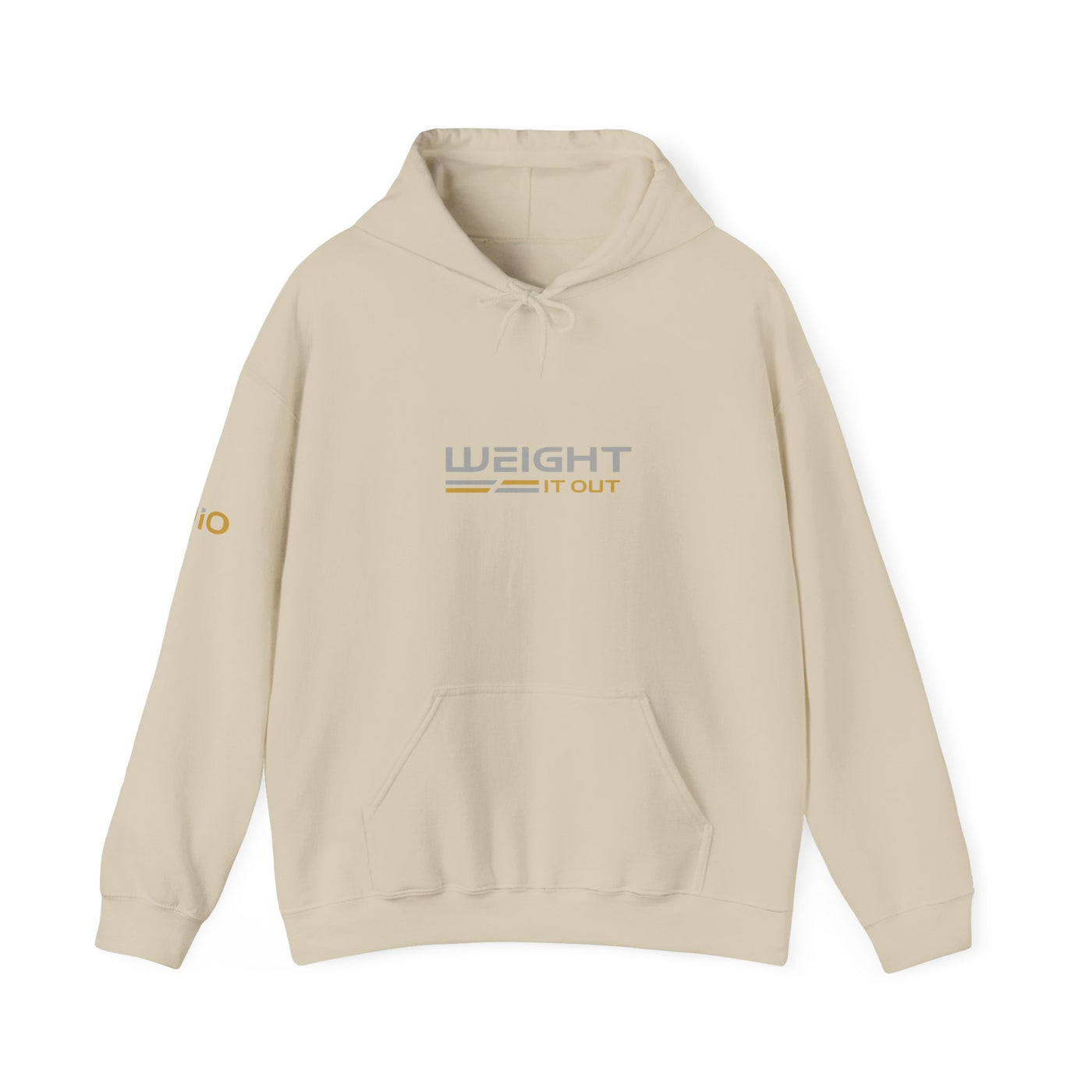 Weight It Out Hoodie — Gold and Silver Premium Sweatshirt