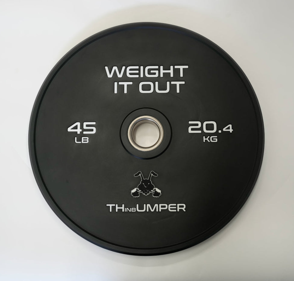 'Thumper' Thin Bumper Weight Plate Sets. (Thinnest Bumper Plates Ever!) Preorder