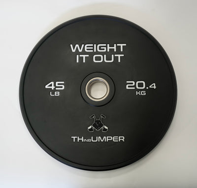 'Thumper' Thin Bumper Weight Plate Sets. (Thinnest Bumper Plates Ever!) Preorder