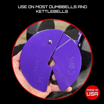Micro Gainz Purple 2.5LB Dumbbell Fractional Weight Plates