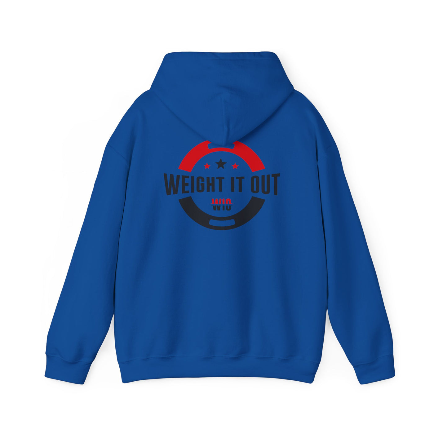 Weight It Out Hoodie - Fitness Logo Pullover Sweatshirt (WIO)