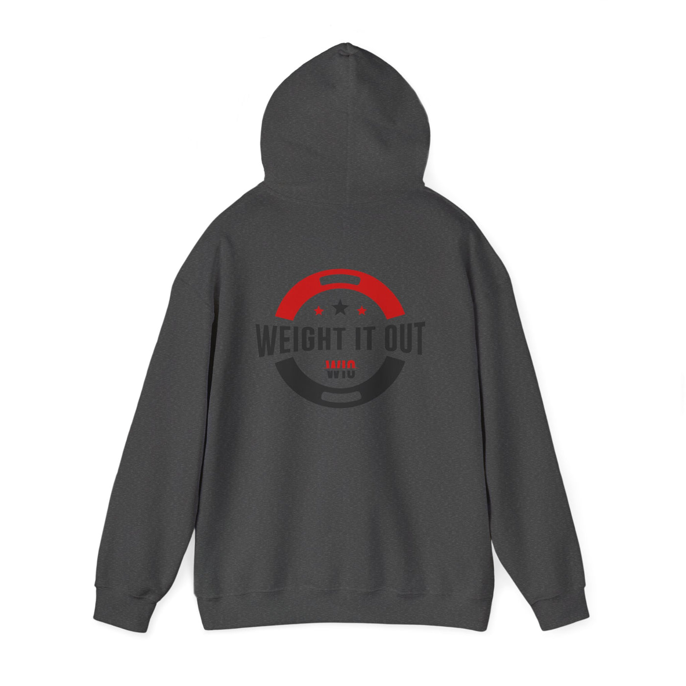 Weight It Out Hoodie - Fitness Logo Pullover Sweatshirt (WIO)