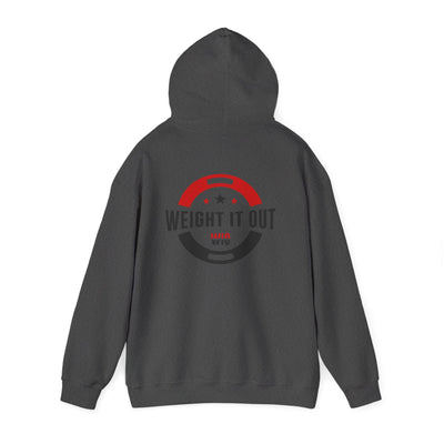 Weight It Out Hoodie - Fitness Logo Pullover Sweatshirt (WIO)