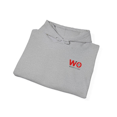 Weight It Out Hoodie - Fitness Logo Pullover Sweatshirt (WIO)