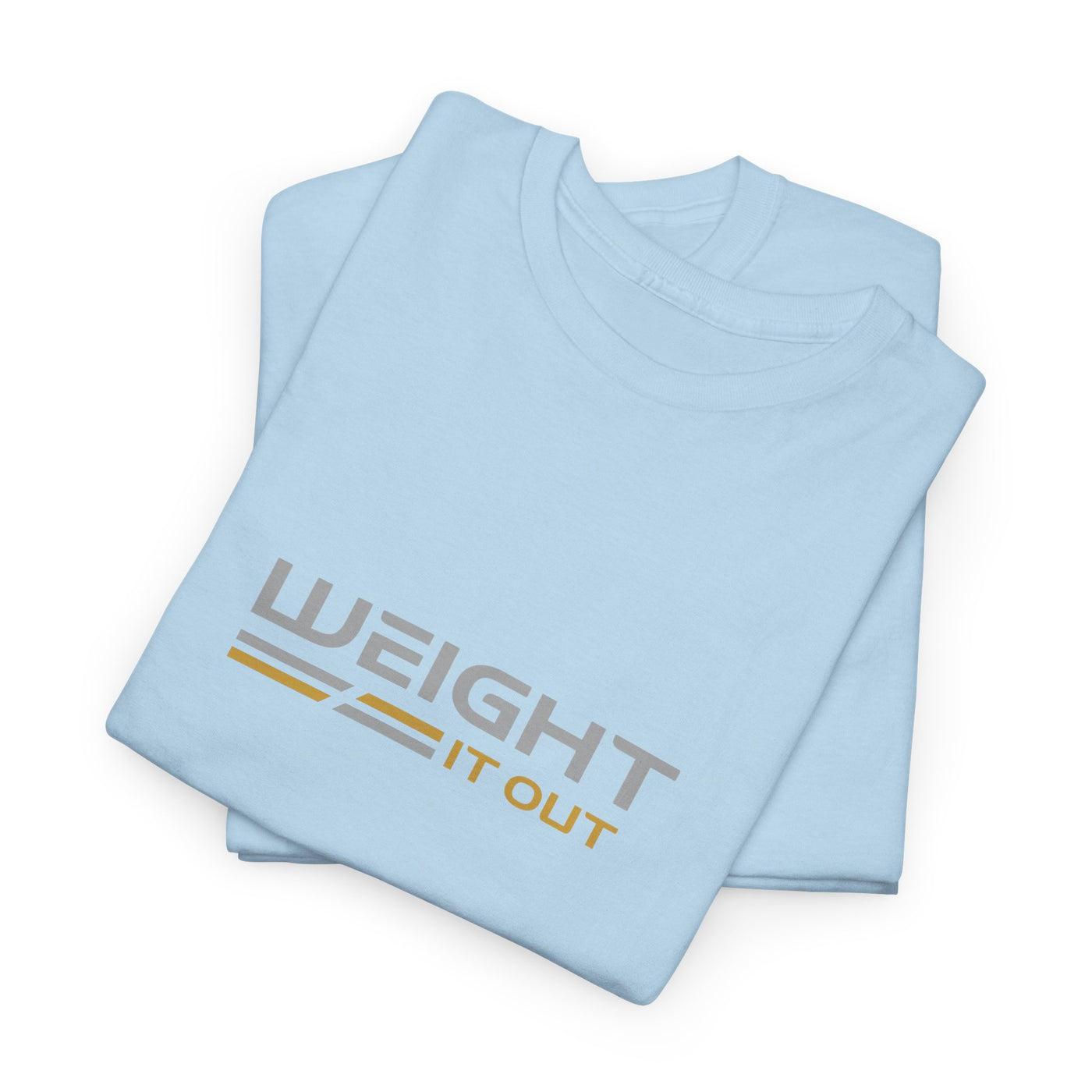 Weight It Out Silver and Gold Logo Short Sleeve T-Shirt