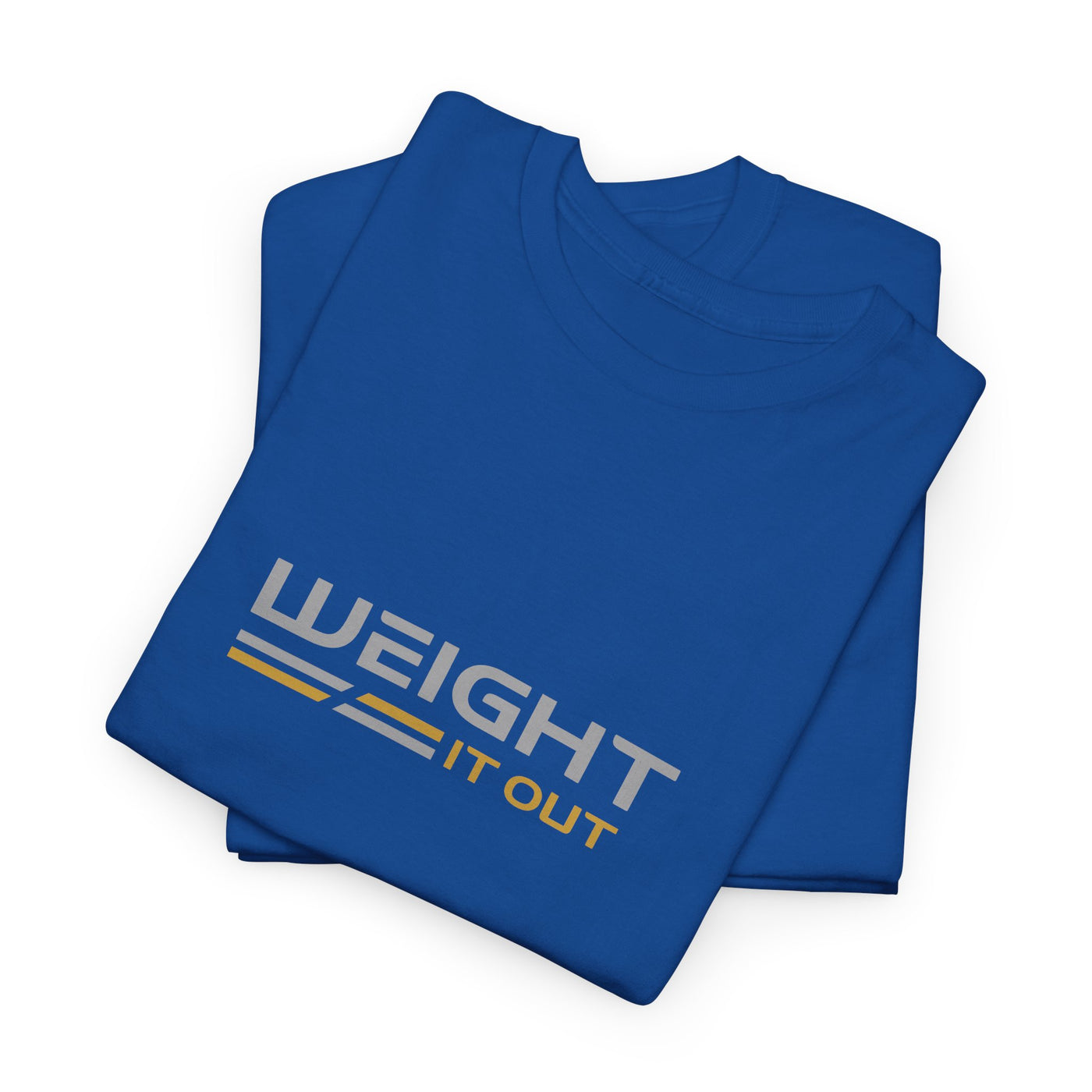Weight It Out Silver and Gold Logo Short Sleeve T-Shirt