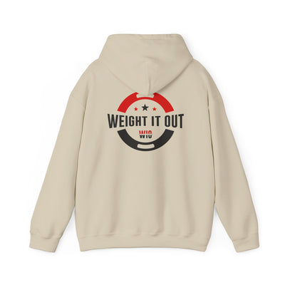 Weight It Out Hoodie - Fitness Logo Pullover Sweatshirt (WIO)