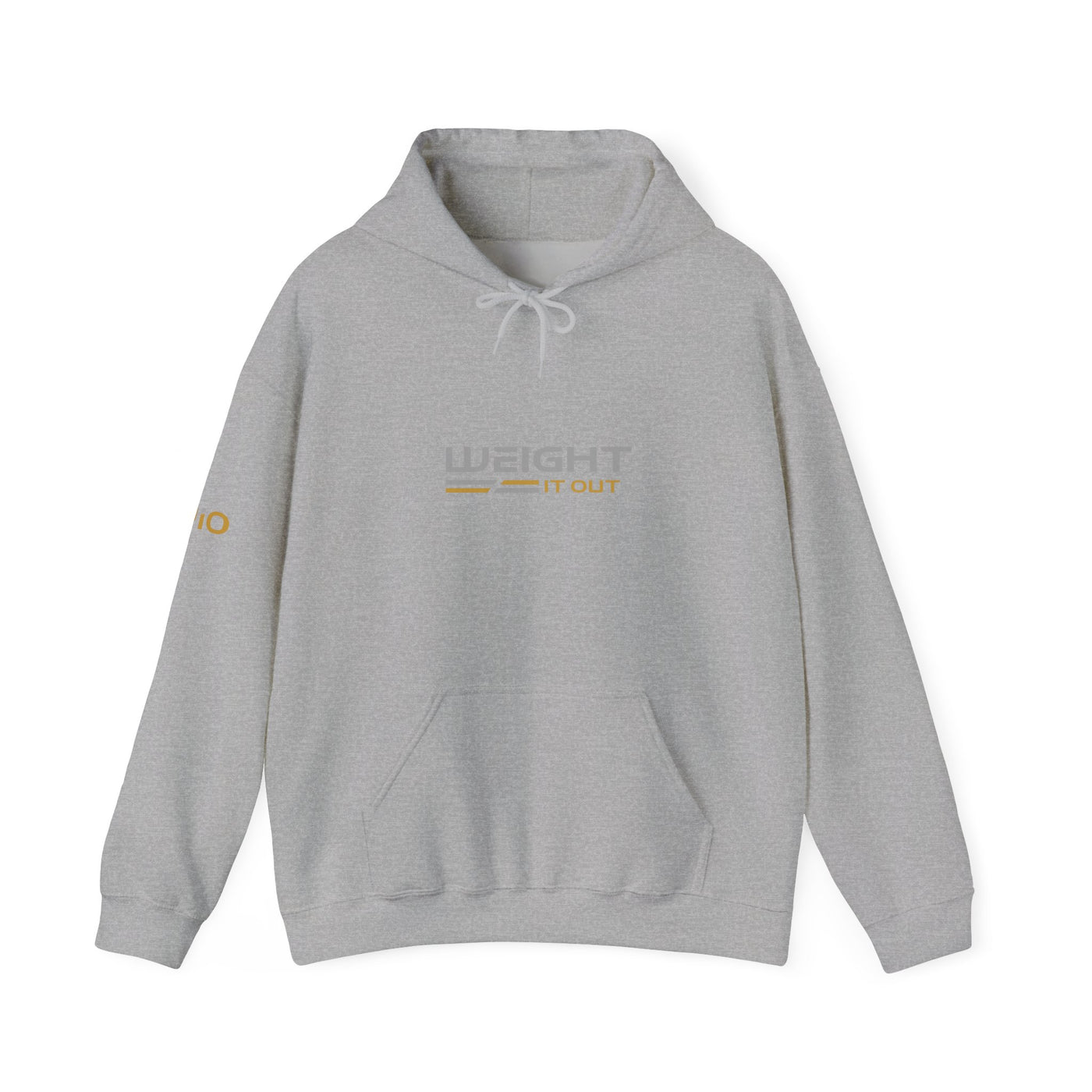 Weight It Out Hoodie — Gold and Silver Premium Sweatshirt
