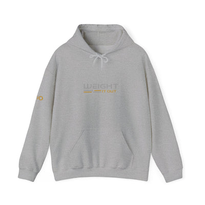 Weight It Out Hoodie — Gold and Silver Premium Sweatshirt