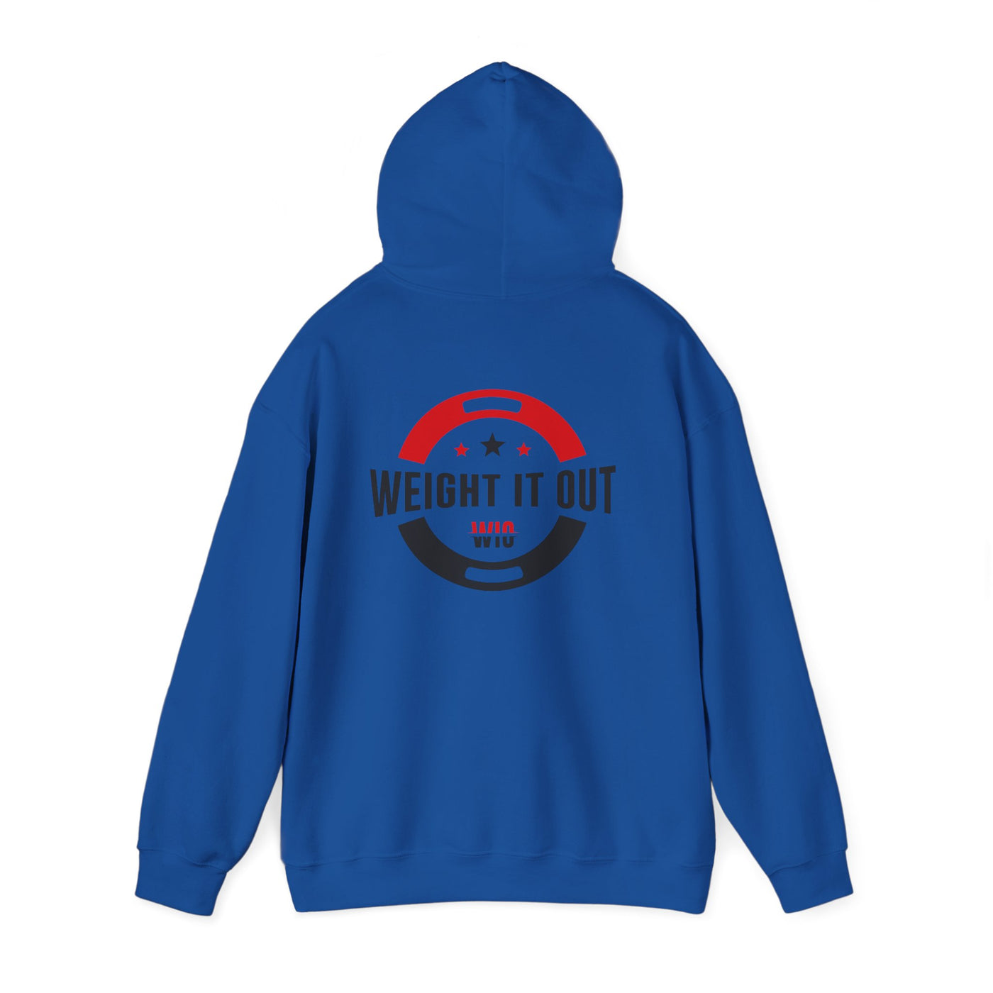 Weight It Out Hoodie - Fitness Logo Pullover Sweatshirt (WIO)
